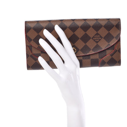 Louis Vuitton Damier Ebene Caissa Wallet Cherry 2 of 8