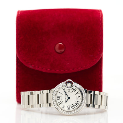 Cartier Stainless Steel Diamond Bezel 28mm Ballon Bleu De Cartier Quartz Watch 4 of 4