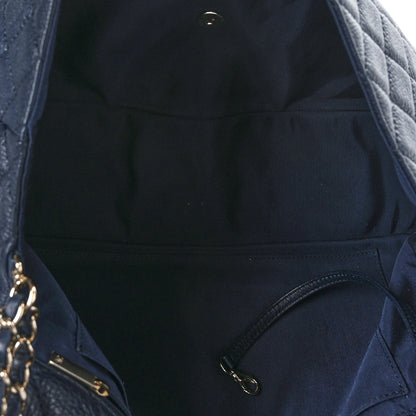 Chanel Calfskin Quilted Small XXL Travel Flap Bag Navy 5 of 9