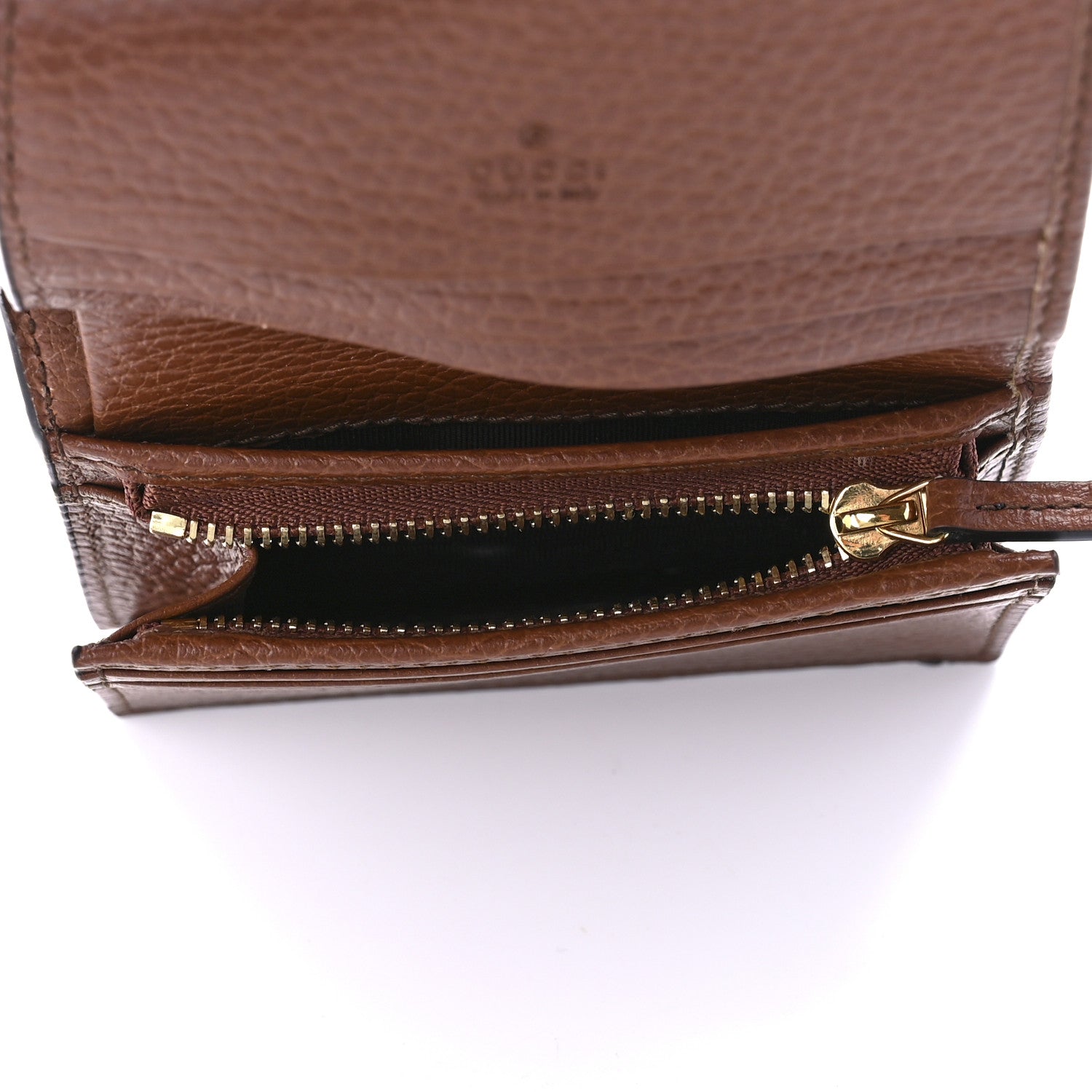 Gucci New Denim GG Monogram Jackie 1961 Card Case Blue Tea Cuir 4 of 7