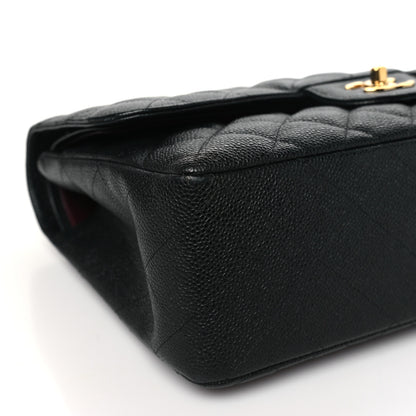Chanel Caviar Quilted Jumbo Double Flap Black 9 of 10