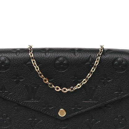 Louis Vuitton Empreinte Pochette Felicie Chain Wallet Black 8 of 11