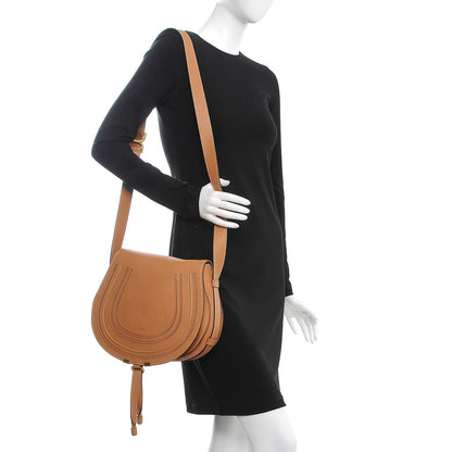 Chloe Calfskin Medium Marcie Round Crossbody Bag Nut 2 of 14