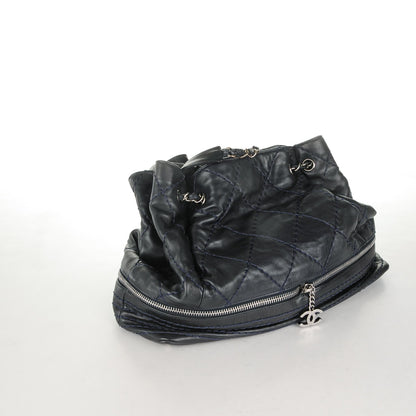 Chanel Lambskin Expandable Tote Dark Navy 9 of 9