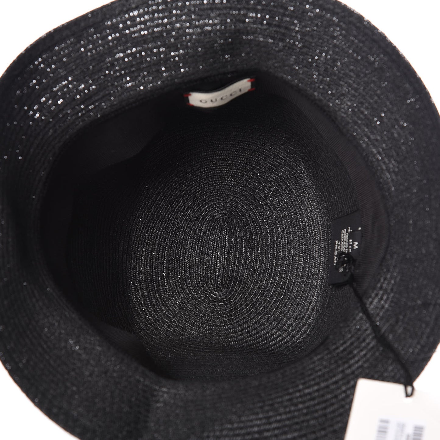 Raffia Double G Hat M Black