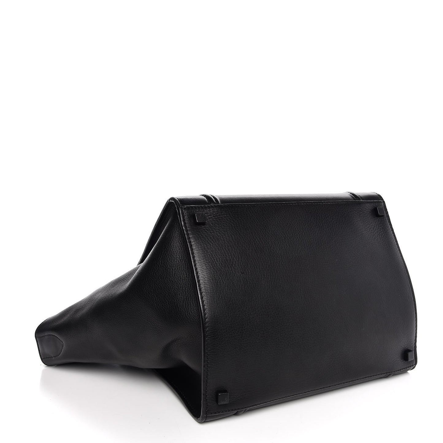 Smooth Calfskin Medium Phantom Luggage Black