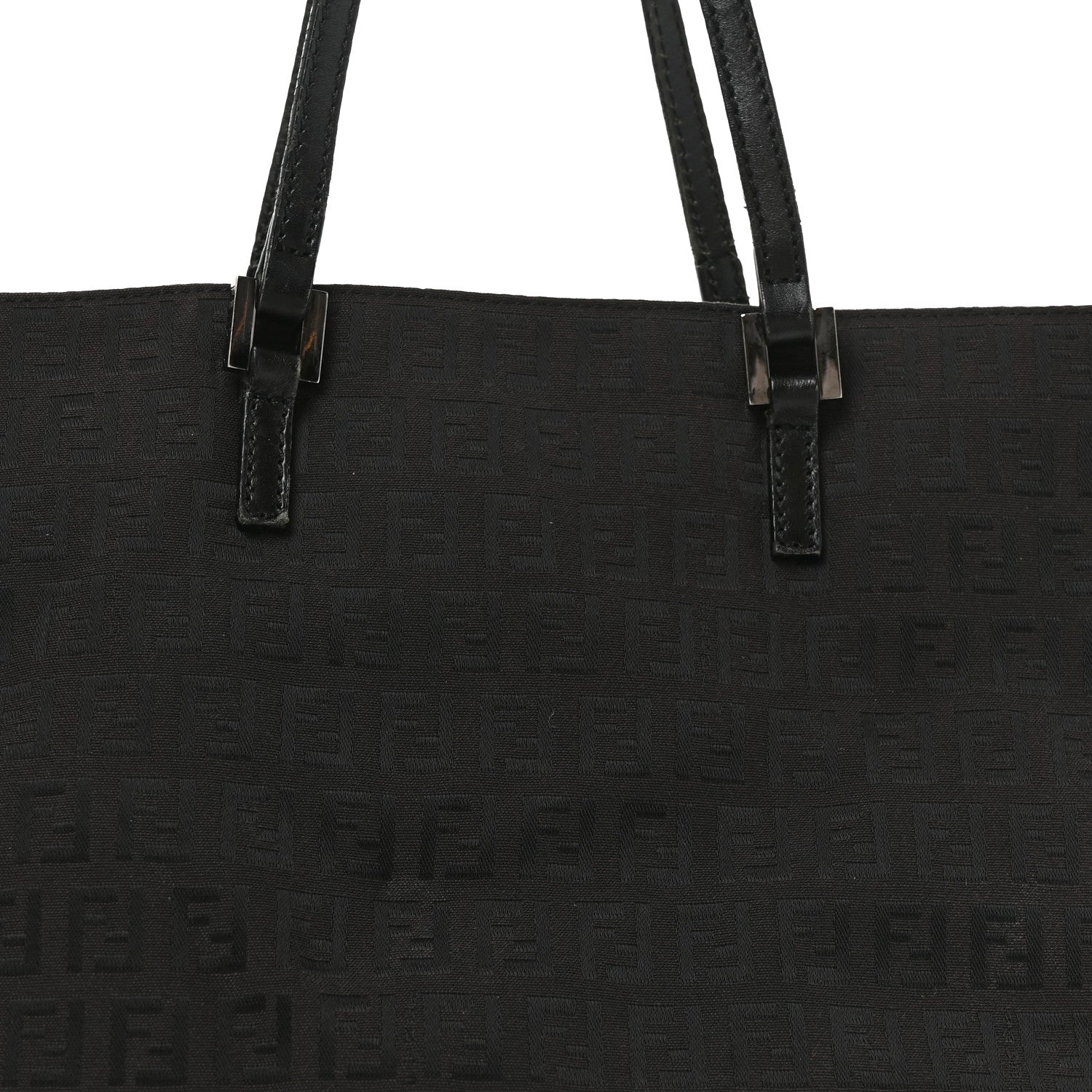 Fendi Zucchino Small Tote Black 7 of 9