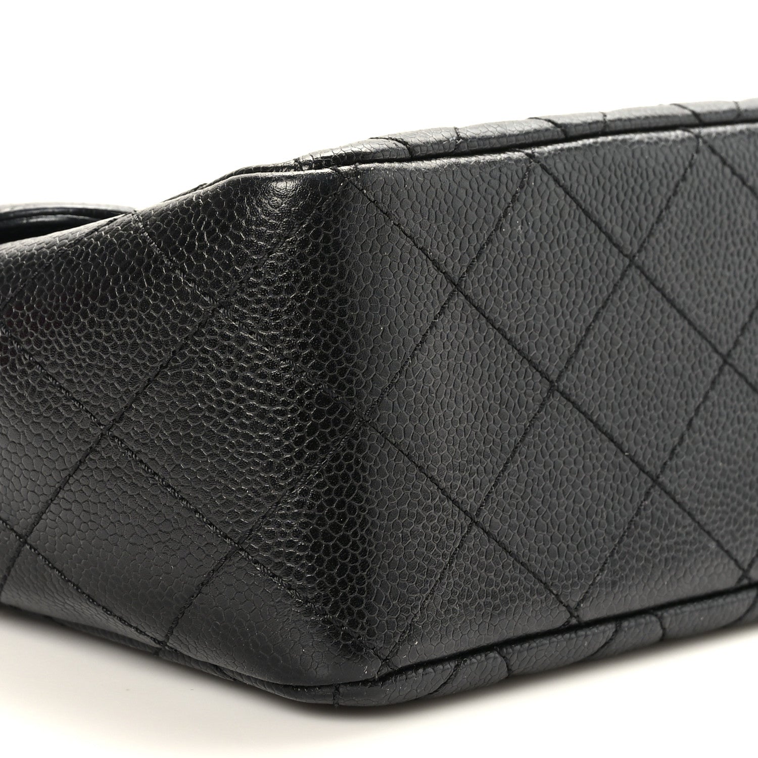 Chanel Caviar Quilted Jumbo Single Flap Black 8 of 9
