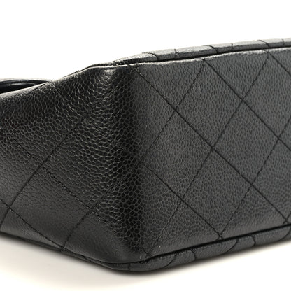 Chanel Caviar Quilted Jumbo Single Flap Black 8 of 9