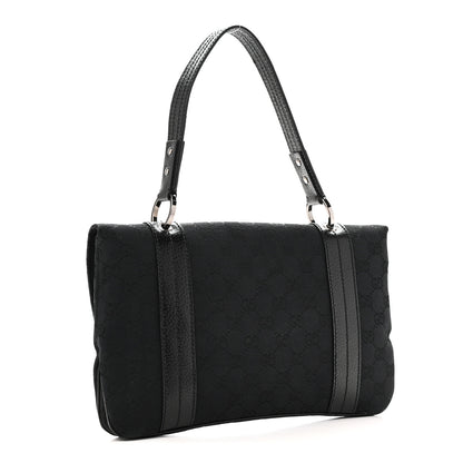 Gucci Monogram Satchel Black 3 of 10
