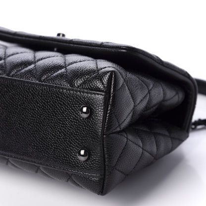 Chanel Caviar Quilted Mini Coco Handle Flap So Black 8 of 12