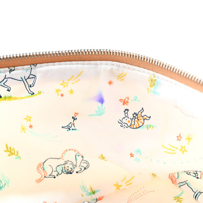 Hermes Printed Cotton Embroidered Medium Toogo Cabriole Case Biscuit 19 of 20