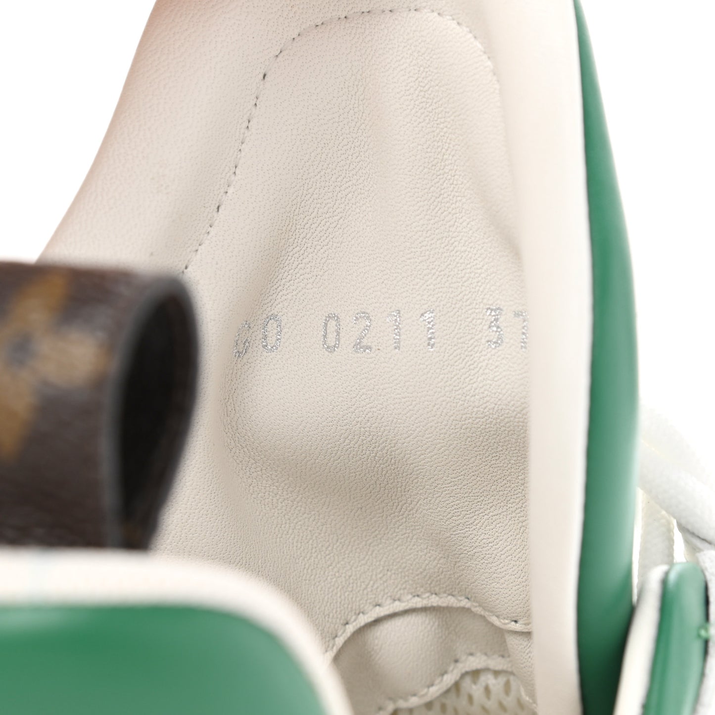 Calfskin Technical Nylon LV Archlight Sneakers 37 Green