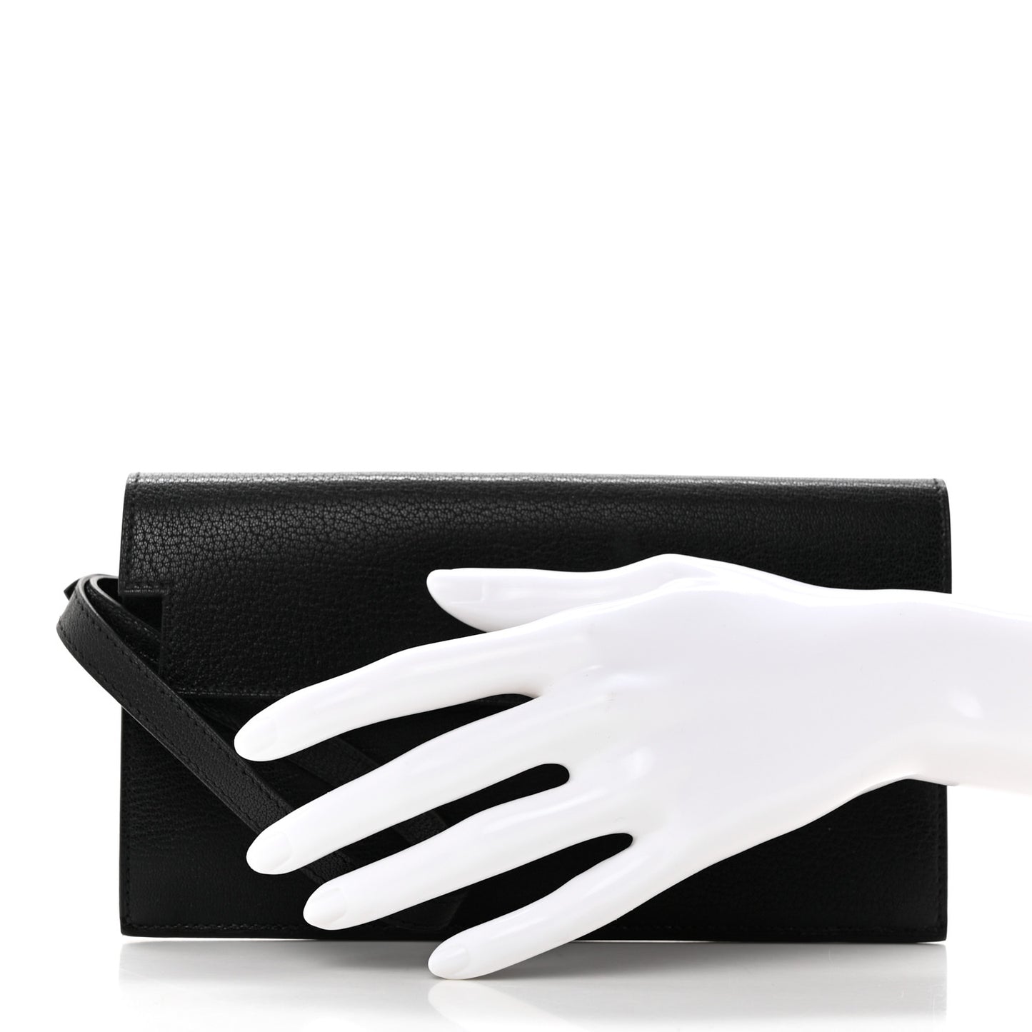 Chevre Chamkila Kelly Pocket Long Wallet Black