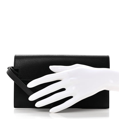 Hermes Chevre Chamkila Kelly Pocket Long Wallet Black 2 of 8