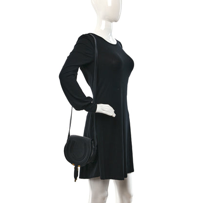 Chloe Calfskin Mini Marcie Round Crossbody Bag Black 2 of 8