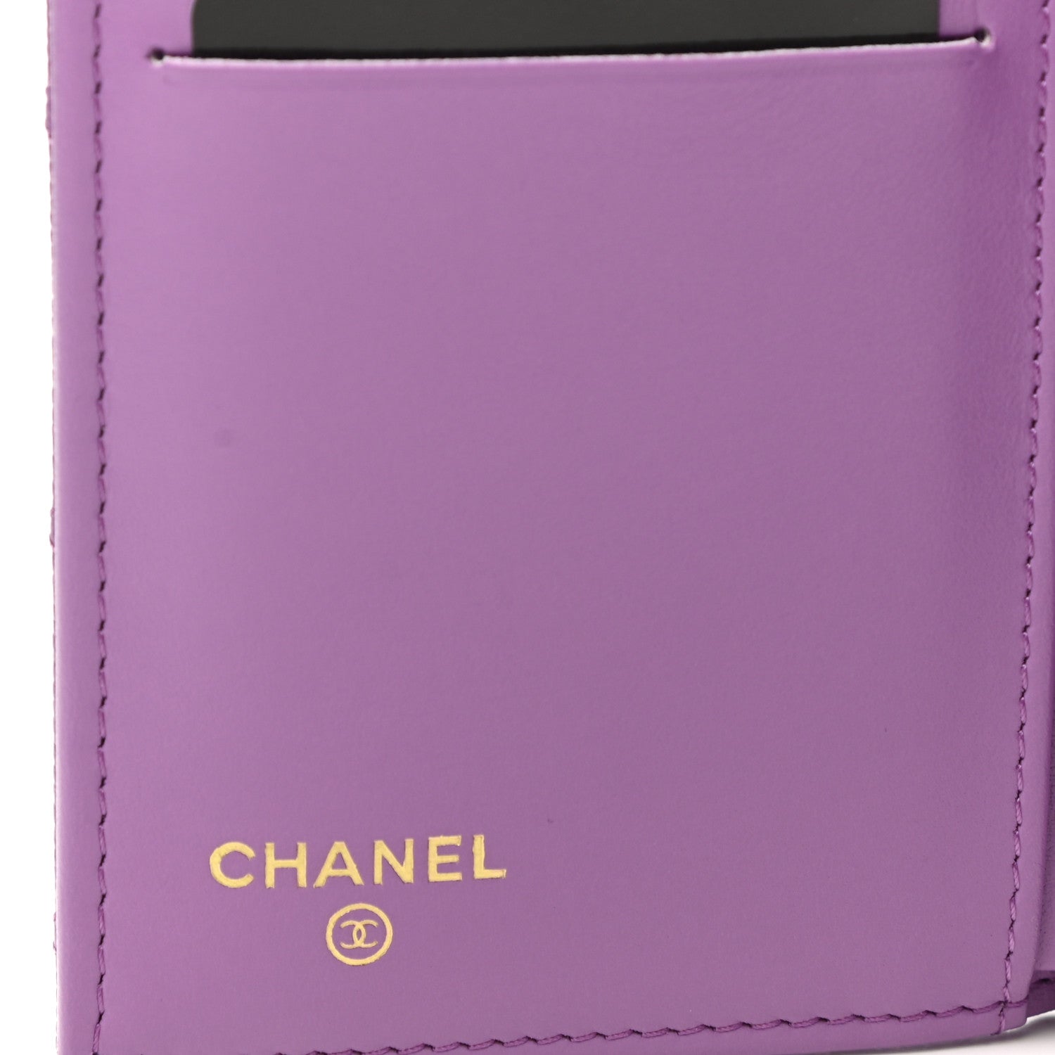 Chanel Caviar Quilted Medium Flap Wallet Purple 6 of 7