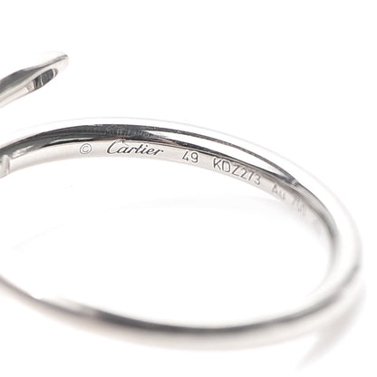 Cartier 18K White Gold Small Juste Un Clou Ring 49 4.75 4 of 6