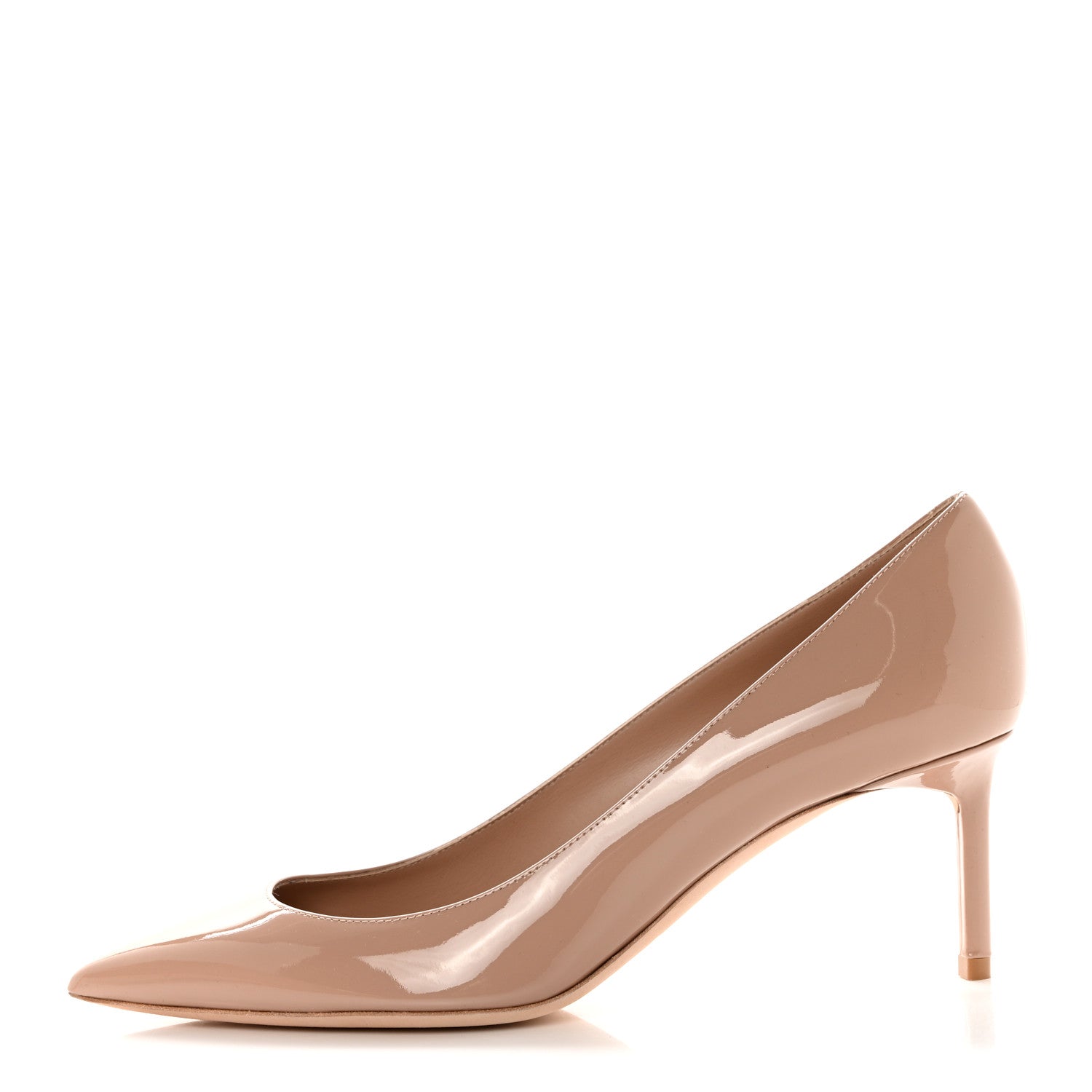 Saint Laurent Patent Calfskin Anja 85 Pumps 38 Dark Pink 1 of 9