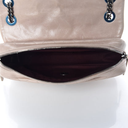 Chanel Glazed Calfskin Quilted Medium Duo Flap Beige 5 of 16