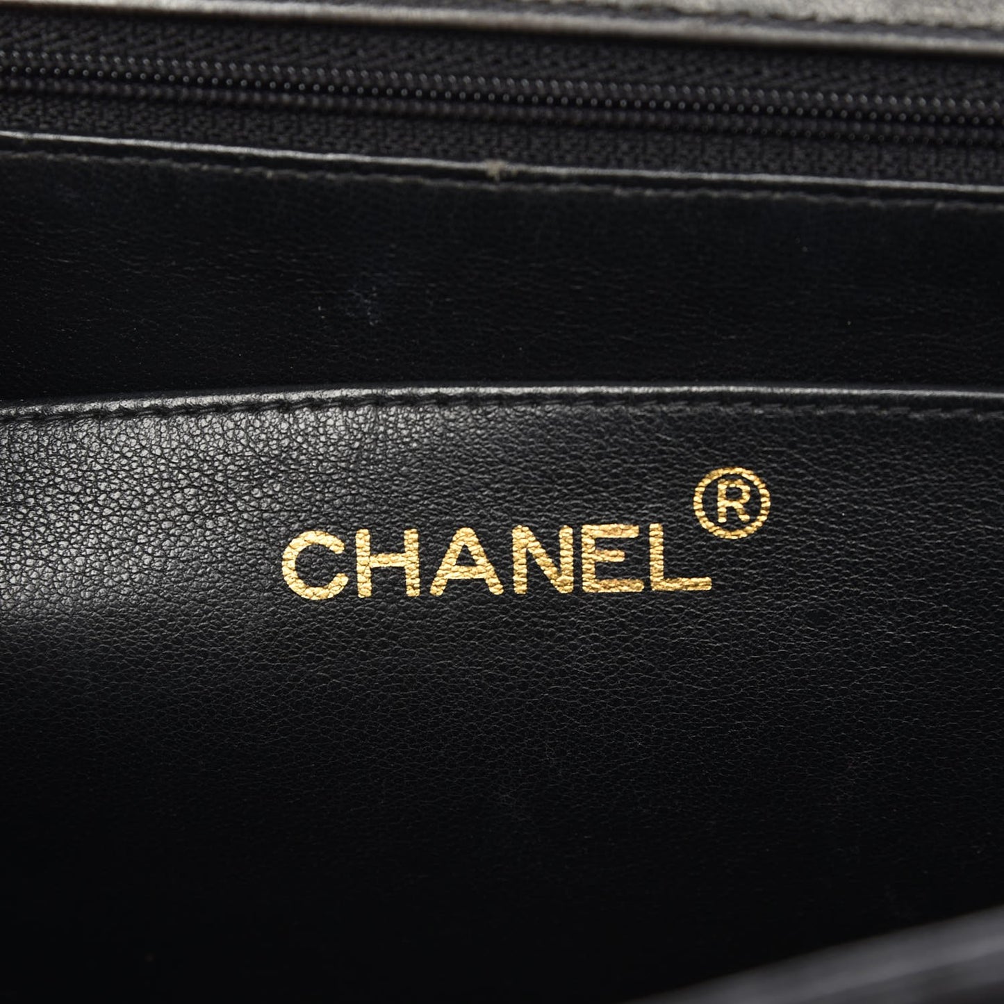 Lambskin Quilted Jumbo Single Flap Black