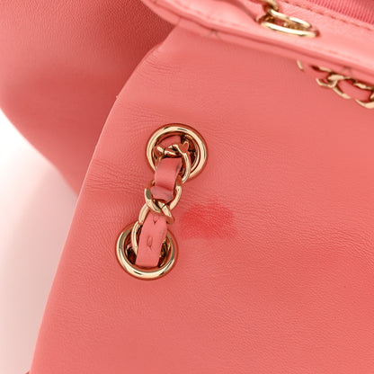 Chanel Lambskin Quilted Small Duma Drawstring Backpack Light Pink 11 of 14
