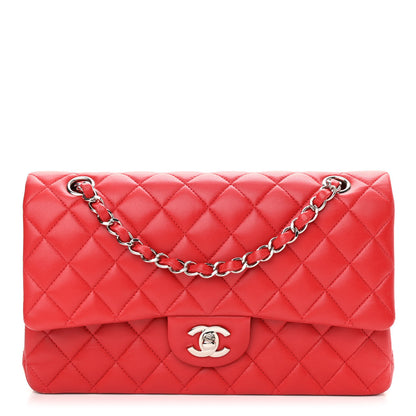 Chanel Lambskin Quilted Medium Double Flap Red 1 of 12