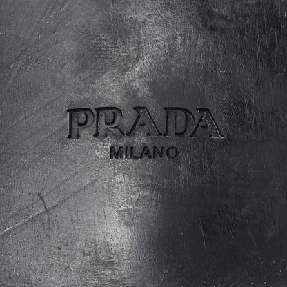 Prada Saffiano Mens Triangle Loafers 6 Black 7 of 9