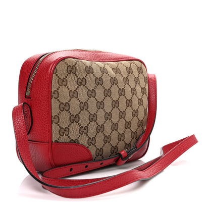 Gucci Monogram Mini Bree Messenger Bag Red 3 of 10