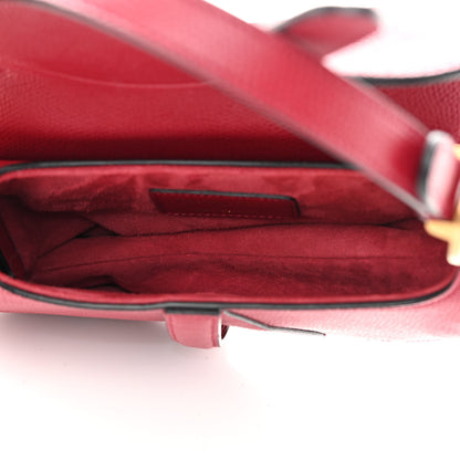 Christian Dior Grained Calfskin Mini Saddle Bag Red 5 of 11