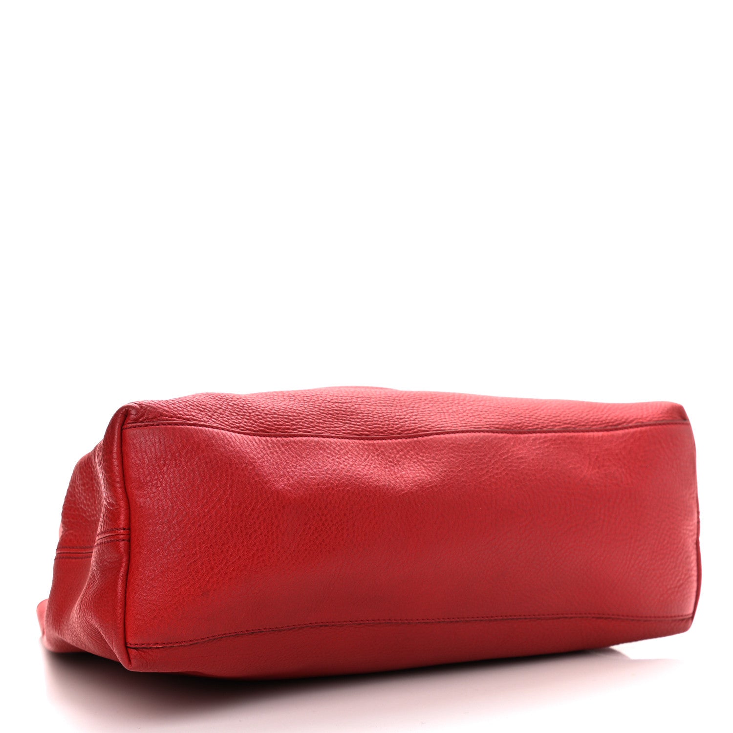 Gucci Pebbled Calfskin Medium Soho Chain Shoulder Bag Red 3 of 14
