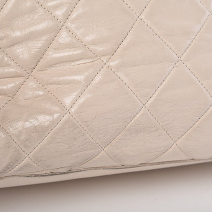 Chanel Lambskin Quilted East West Tote Beige 19 of 20