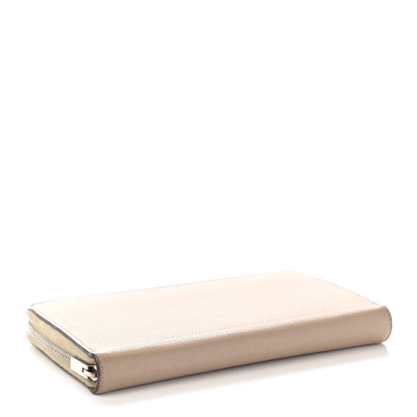 Grained Calfskin Large Zip Around Multifunction Wallet Dune