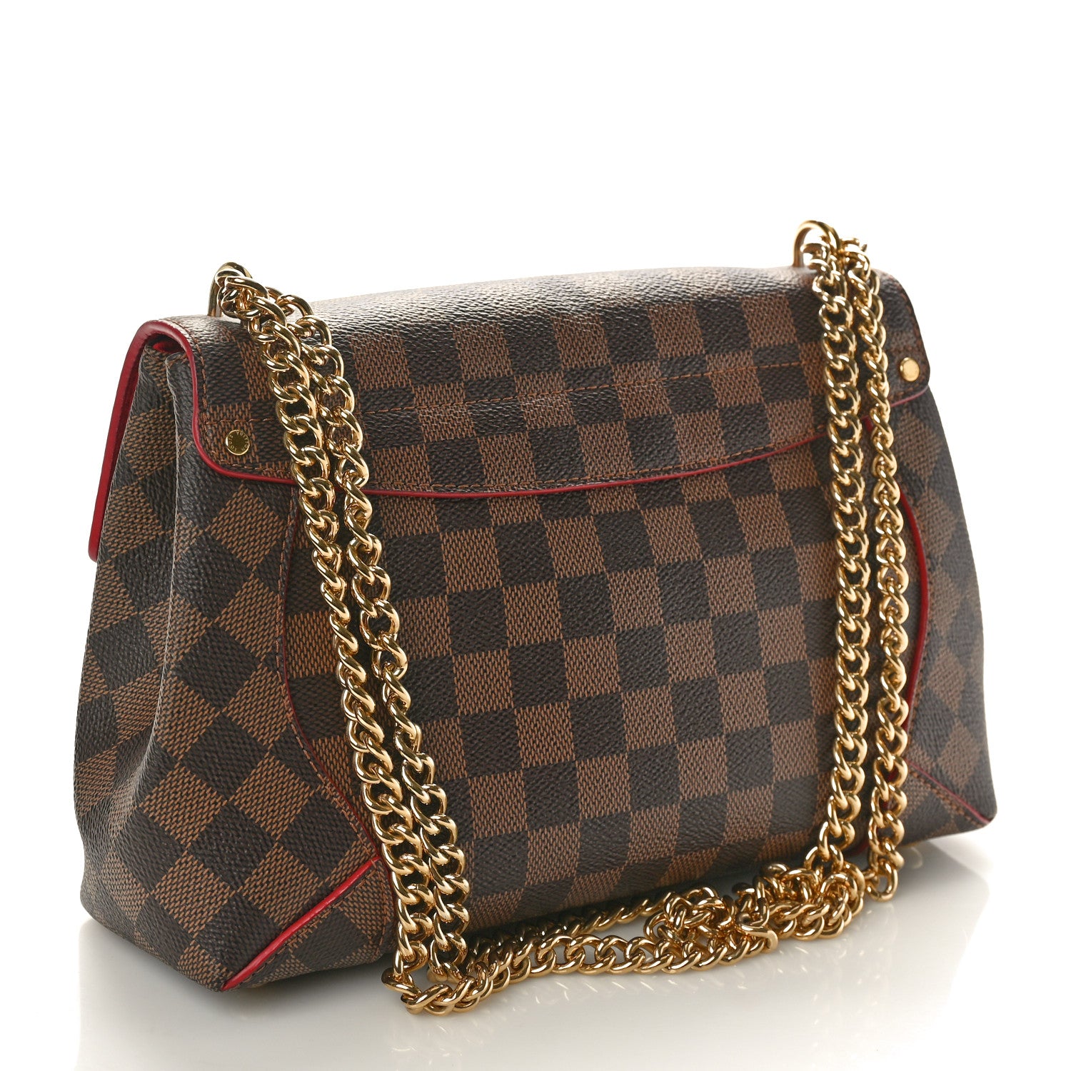 Louis Vuitton Damier Ebene Caissa Clutch Cherry 2 of 9