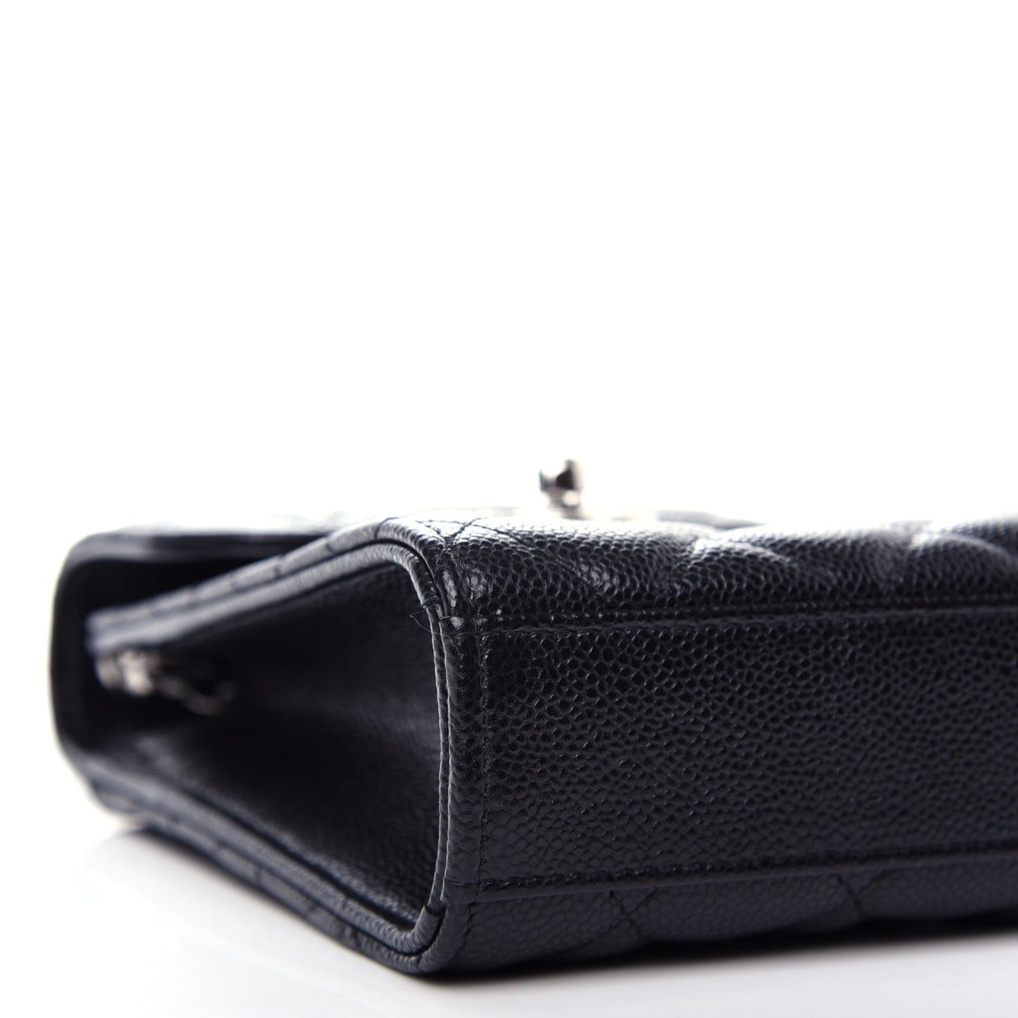 Caviar Quilted Classic Phone Holder Black