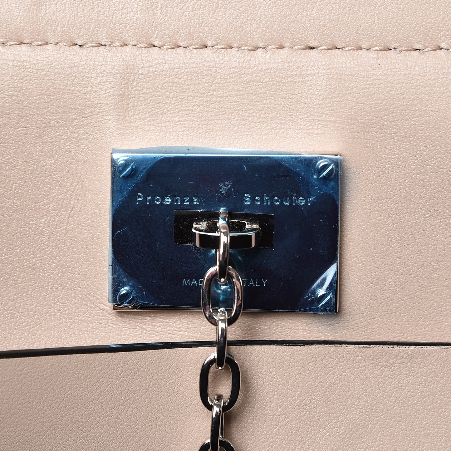 Calfskin Medium Hava Top Handle Bag Sand