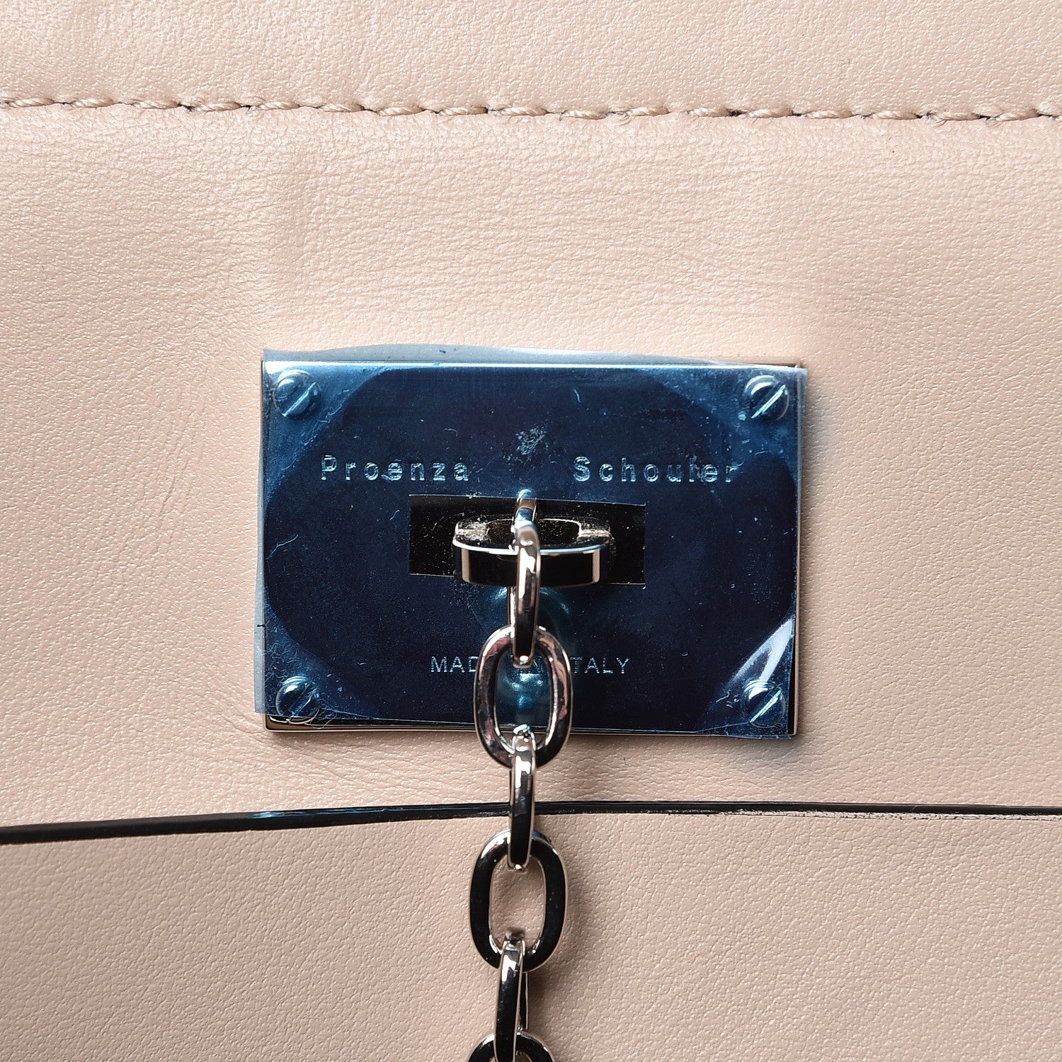 Proenza Schouler Calfskin Medium Hava Top Handle Bag Sand 7 of 7