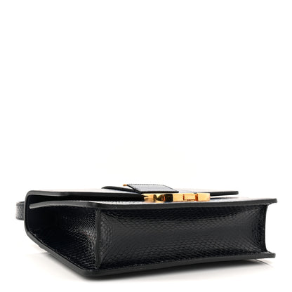 Christian Dior Snakeskin 30 Montaigne Flap Bag Blue 4 of 9