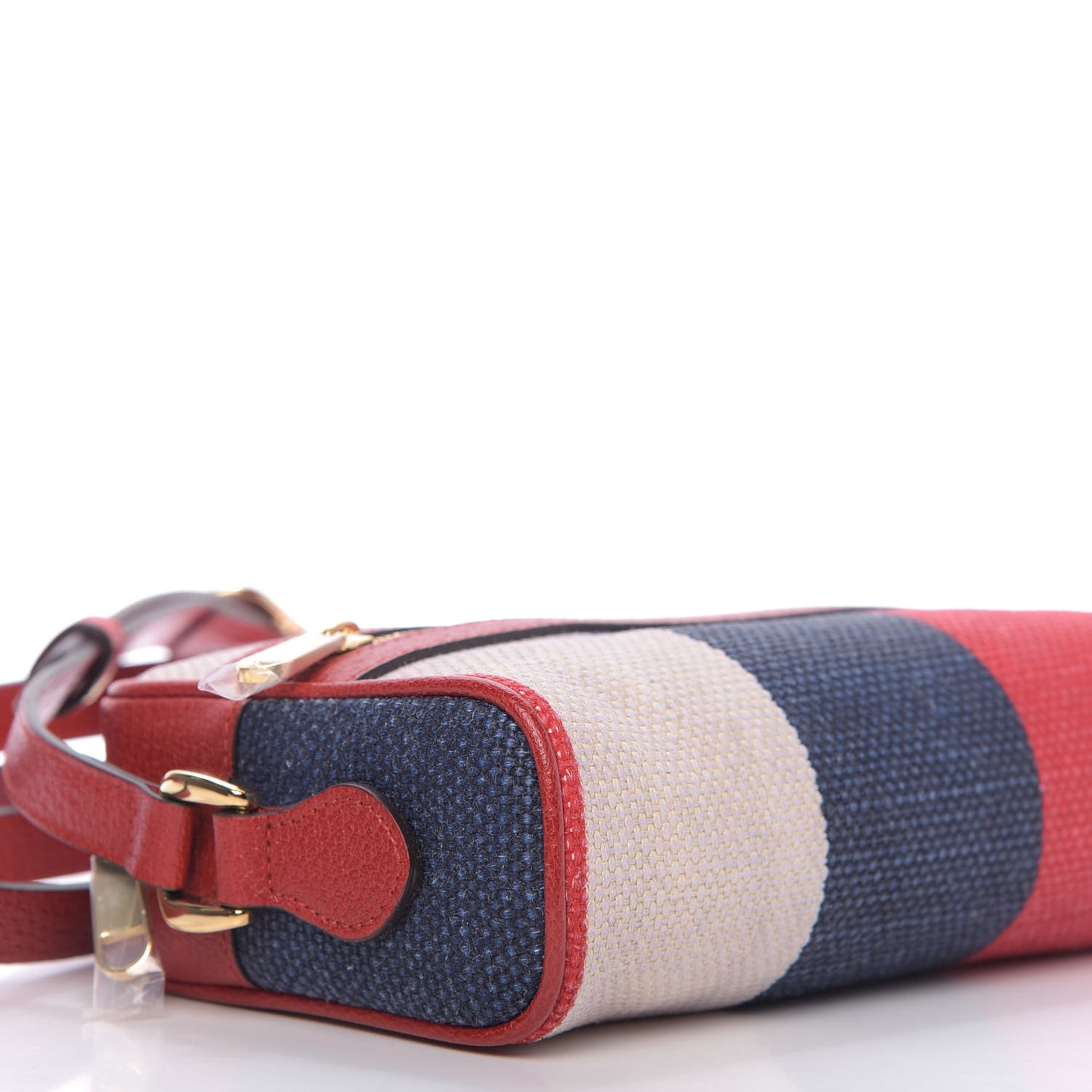 Canvas Sylvie Stripe Mini Ophidia Camera Bag Mystic White Hibiscus Red Maritime
