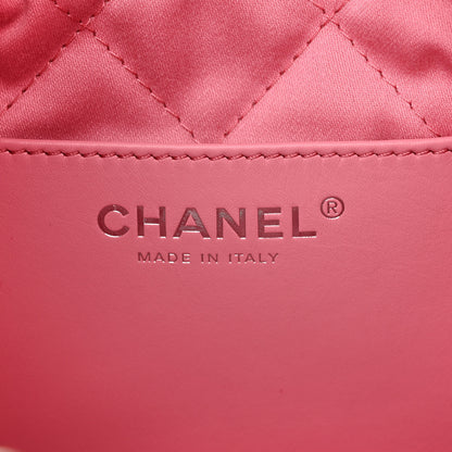 Chanel Shiny Calfskin Quilted Mini Chanel 22 Pink 6 of 10