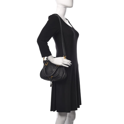 Chloe Calfskin Baby Marcie Satchel Black 2 of 8