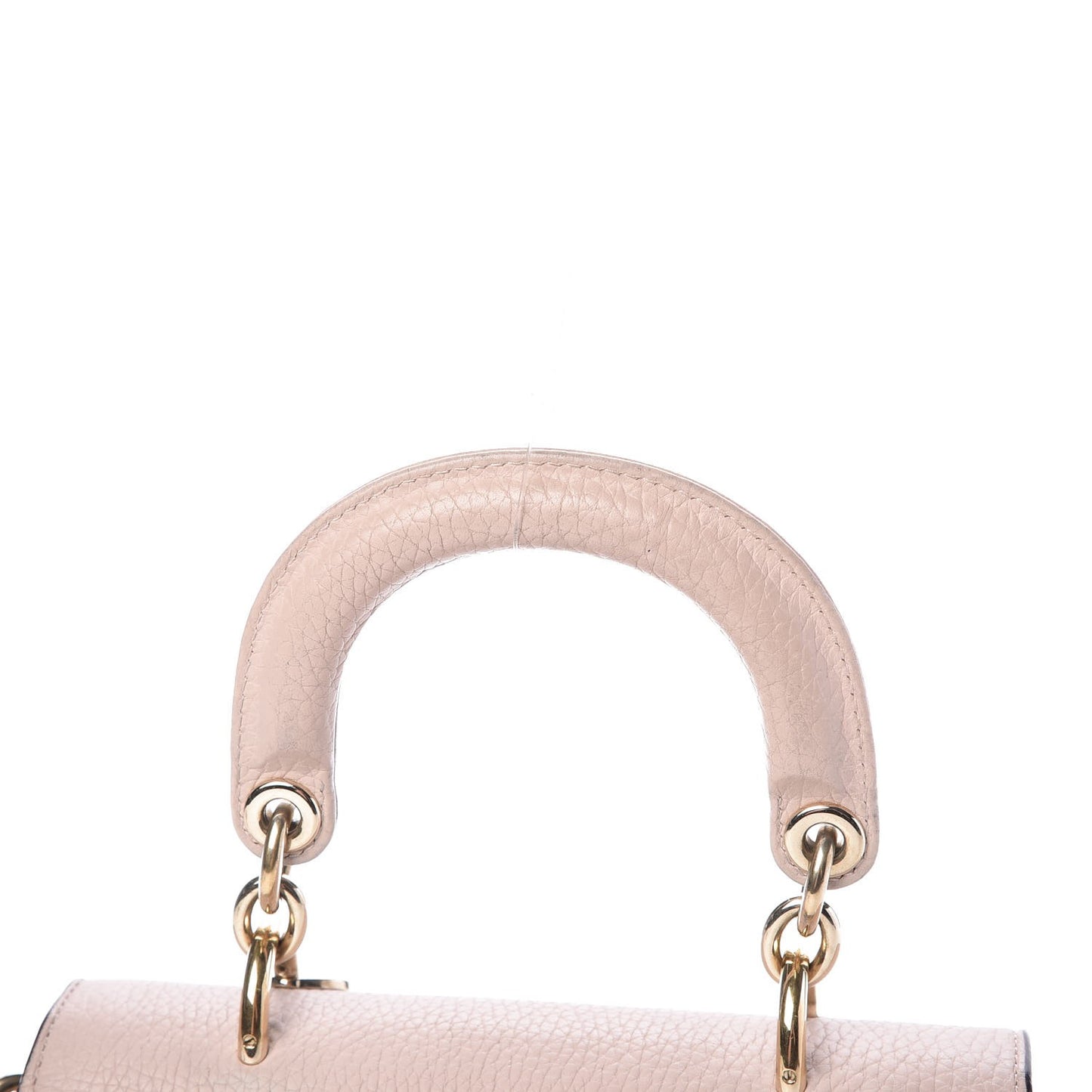 Bullcalf Mini Be Dior Flap Rose Poudre