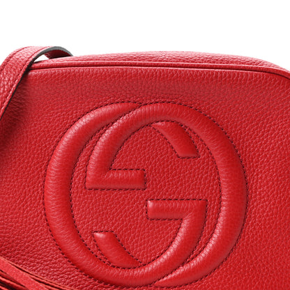 Gucci Pebbled Calfskin Small Soho Disco Bag Tabasco Red 8 of 10