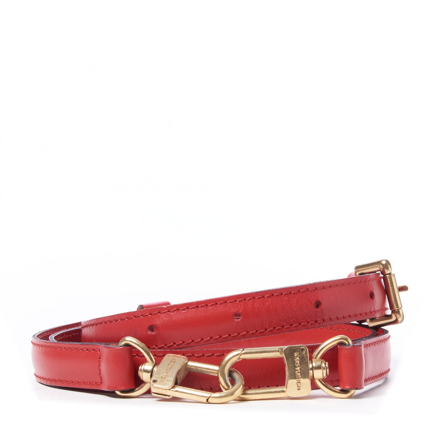 Calfskin 16mm Adjustable Shoulder Strap Red