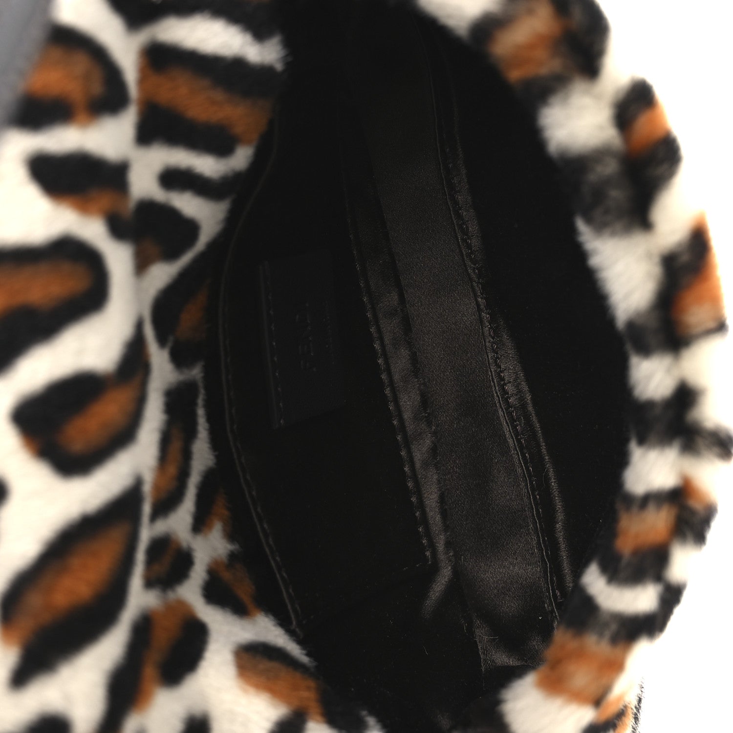 Fendi Calf Hair Leopard Print Phone Baguette Moro 5 of 11