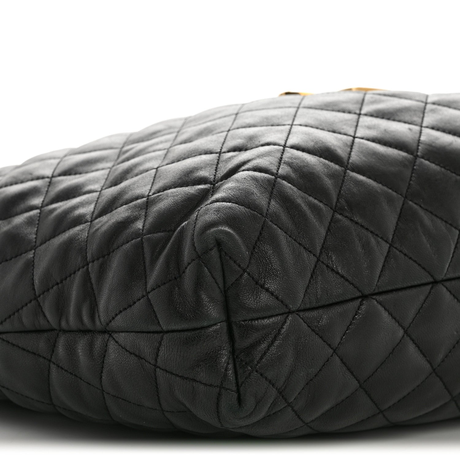 Saint Laurent Lambskin Quilted Maxi Icare Shopping Tote Black 11 of 18