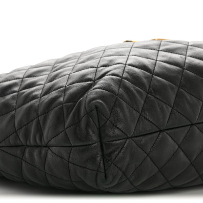 Saint Laurent Lambskin Quilted Maxi Icare Shopping Tote Black 11 of 18