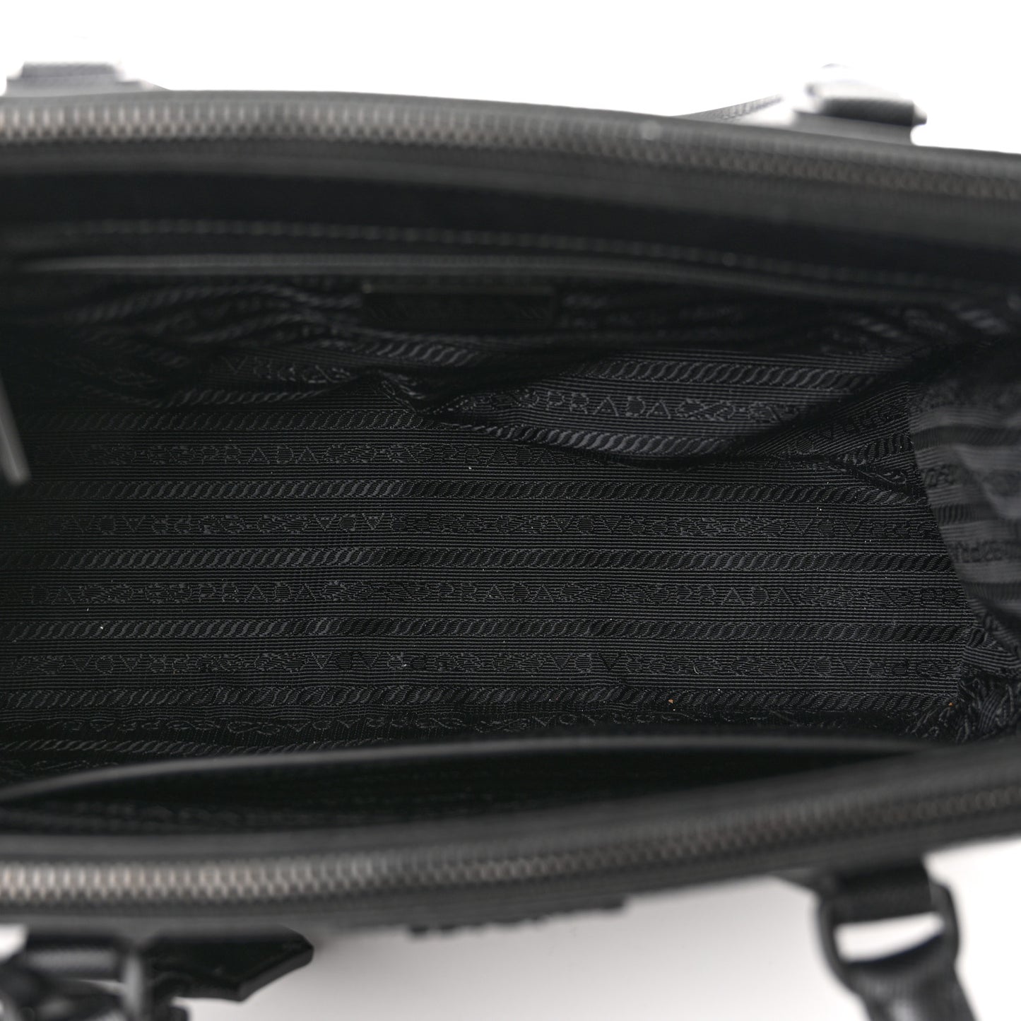 Saffiano Small Galleria Double Zip Tote Black