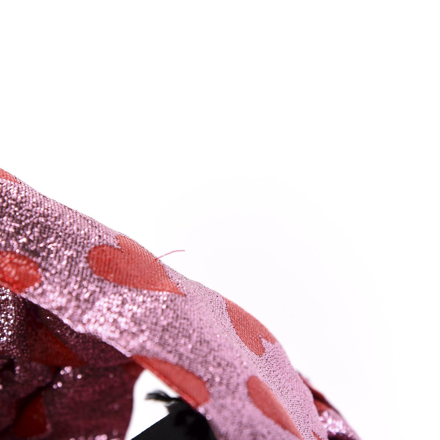 Metallic Lucina Turban Pink Red