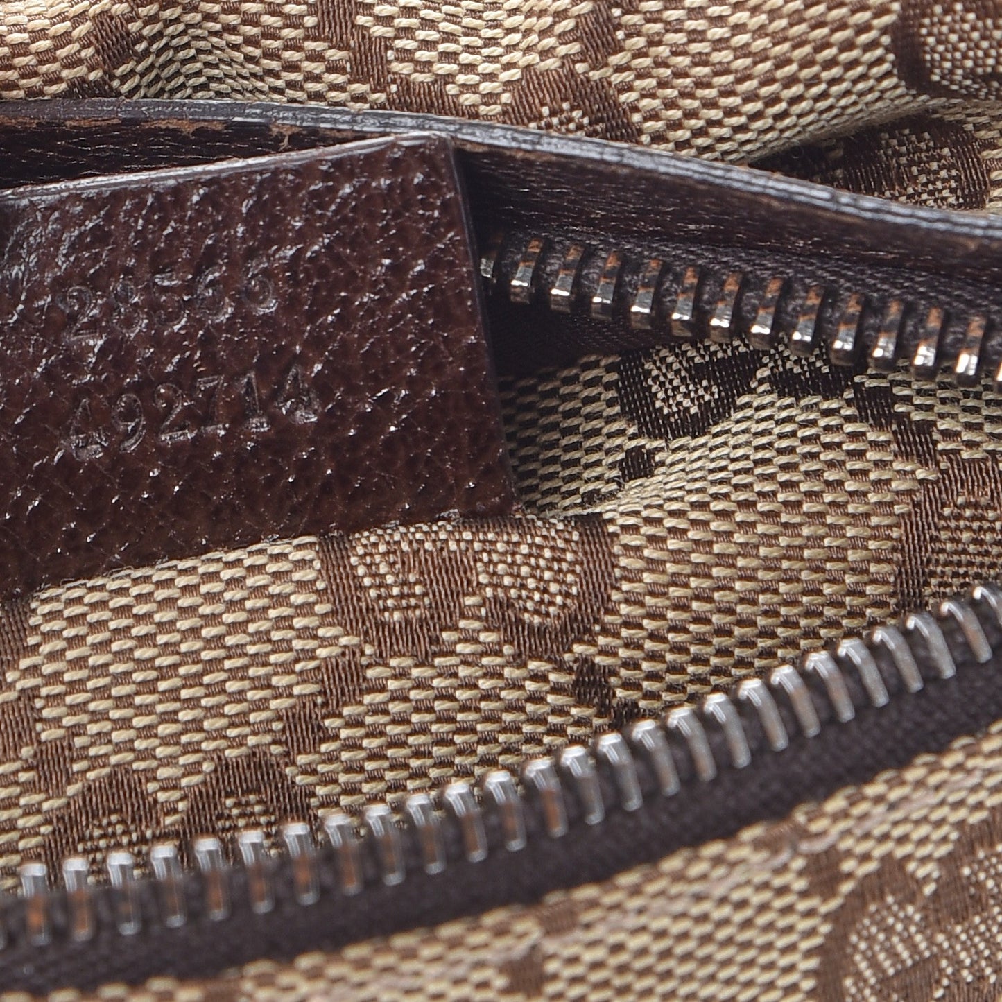GG Monogram Double Pocket Belt Bag Dark Brown
